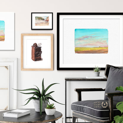 Prairie Storm Watercolor Giclée Print