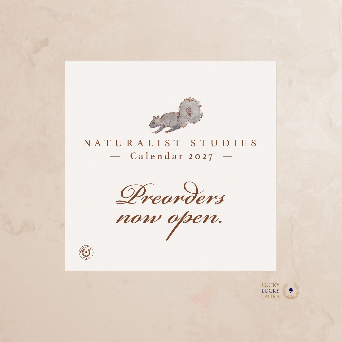 Naturalist Studies 2027 Watercolor Desk Calendar | Fine Art Calendar Gift