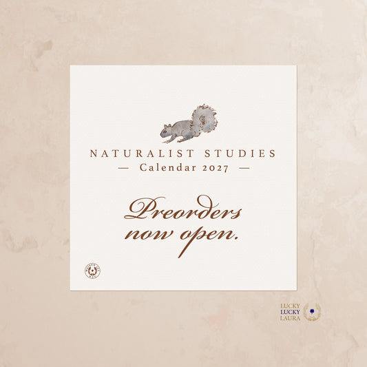 Naturalist Studies 2027 Watercolor Desk Calendar | Fine Art Calendar Gift