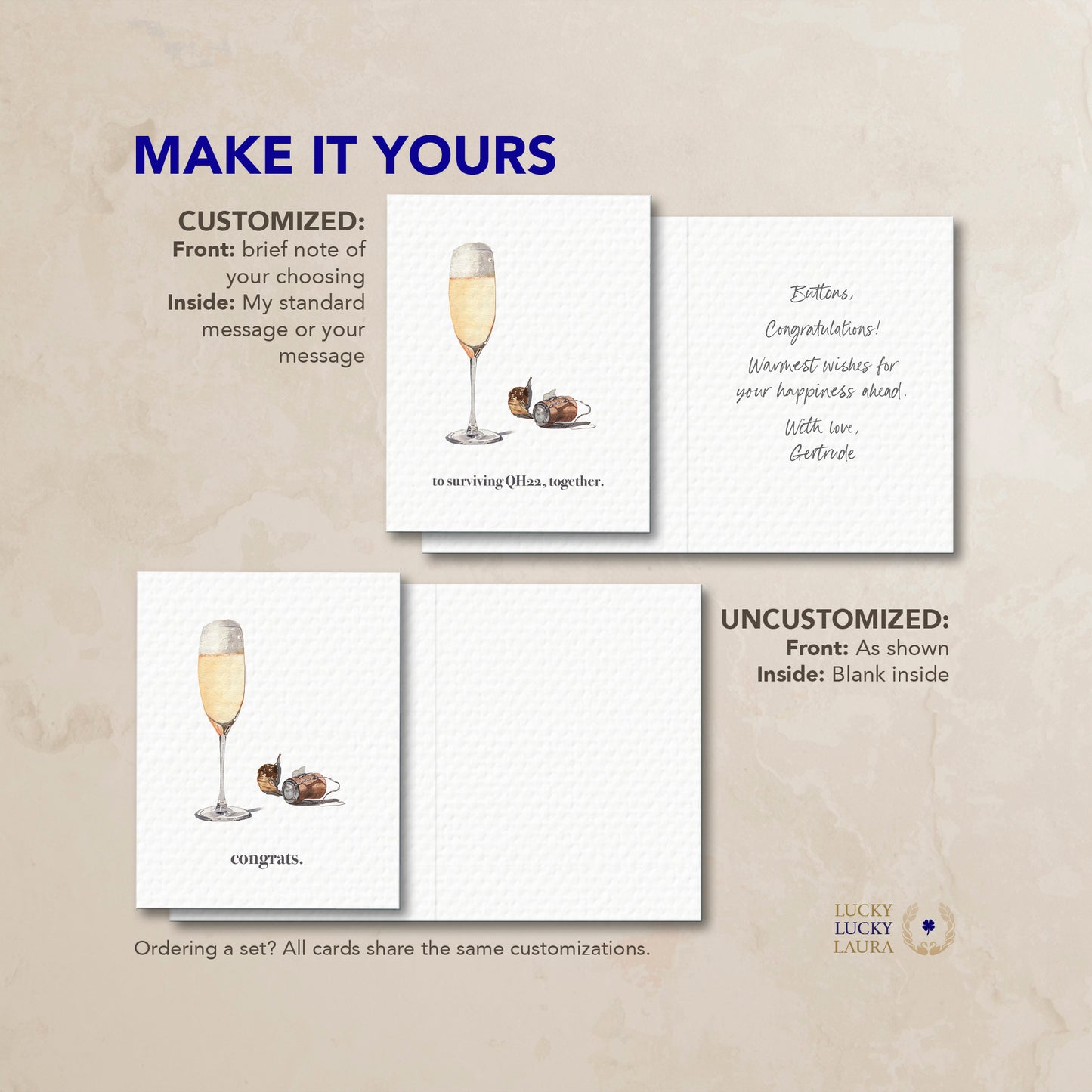 The Raise a Toast Card | Personalized Celebration Card