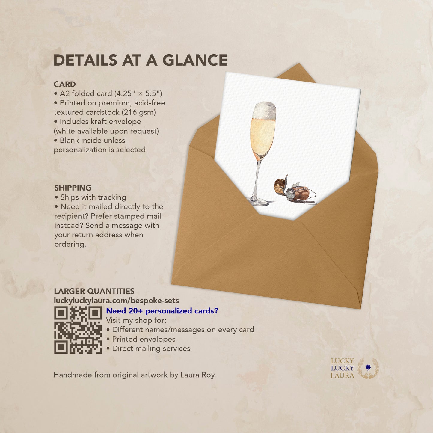 The Raise a Toast Card | Personalized Celebration Card