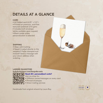 The Raise a Toast Card | Personalized Celebration Card