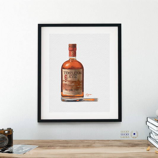 Templeton Rye Watercolor | Giclée Print