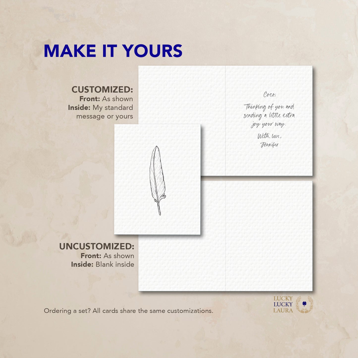The Quill Card | Personalized Fine Art Greeting Card