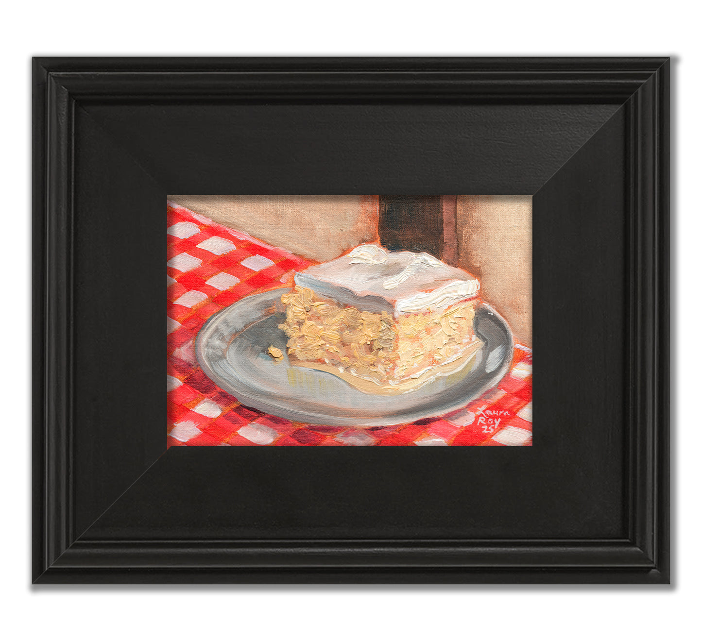 Tres Leches Cake • Original Oil Painting