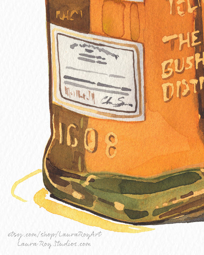 Custom Whisky/Whiskey Original Watercolor Painting