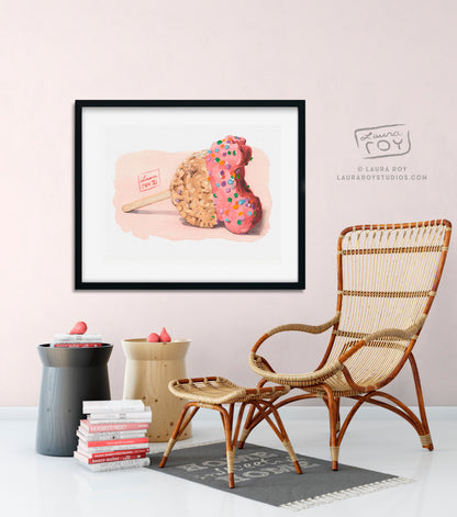 Mickey Krispie Watercolor | Giclée Print