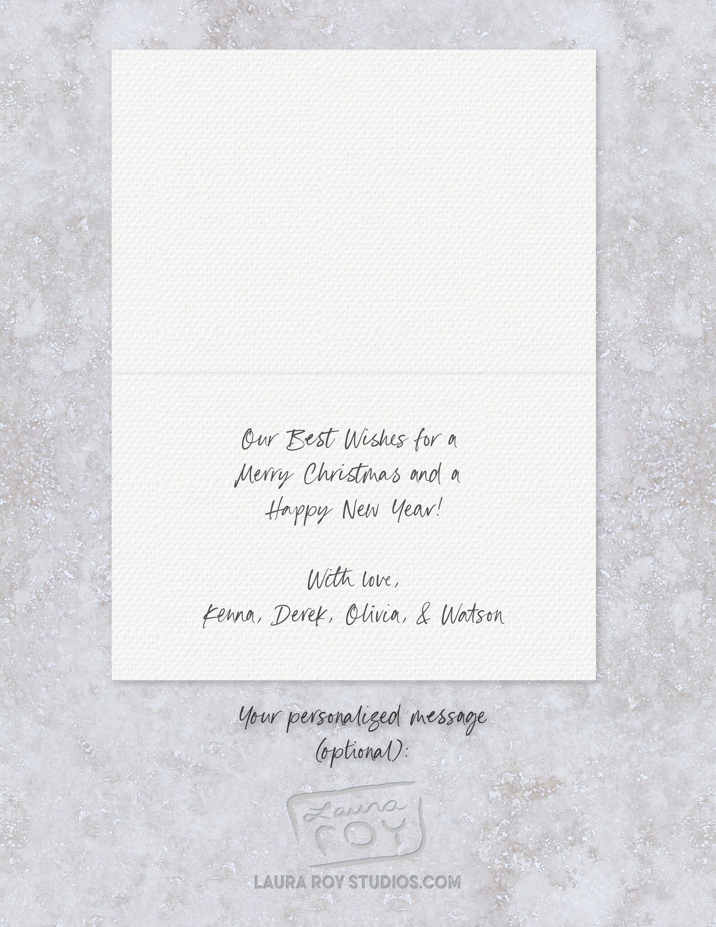 Personalized Elk Seasonal Greetings Card (Single or Set)
