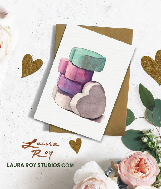 Conversation Hearts Card - Single Card