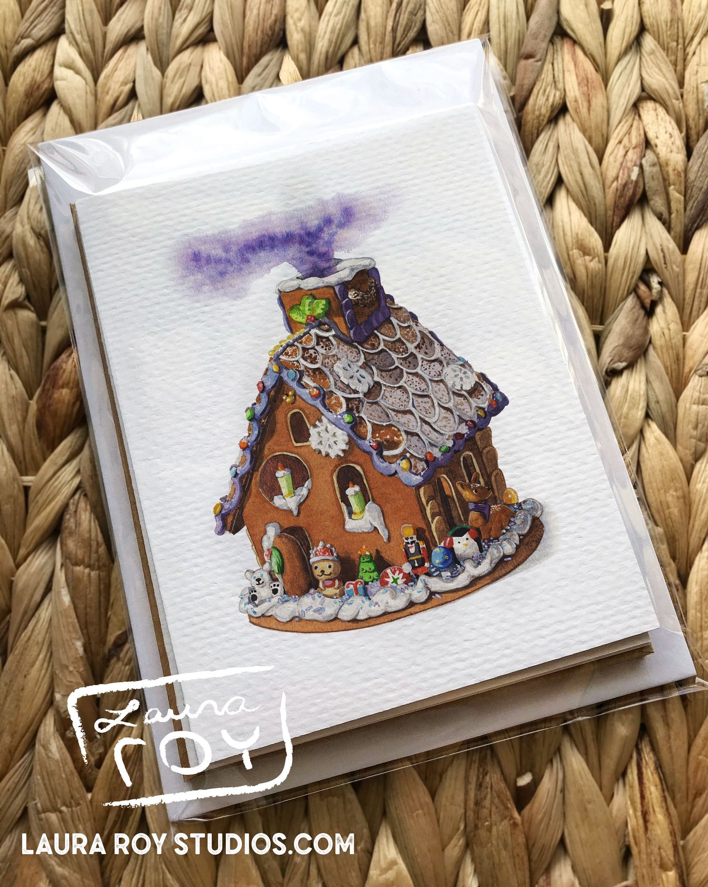 The Enchanted Cottage Card | Personalized Christmas Card