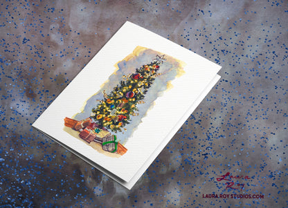 The Twinkling Tree Card | Personalized Holiday Christmas Tree Card