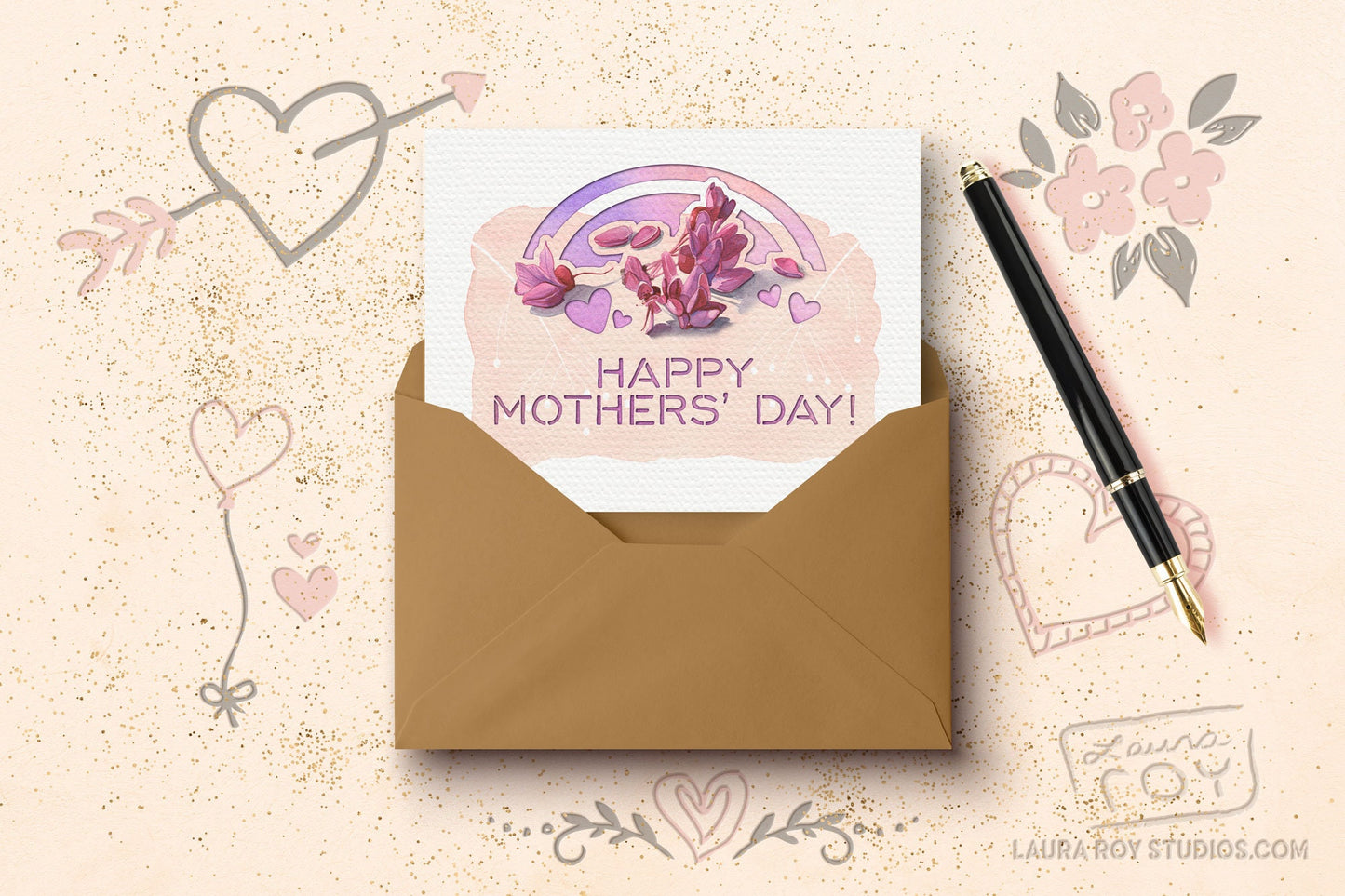 The First Bloom Card | Watercolor Floral Card