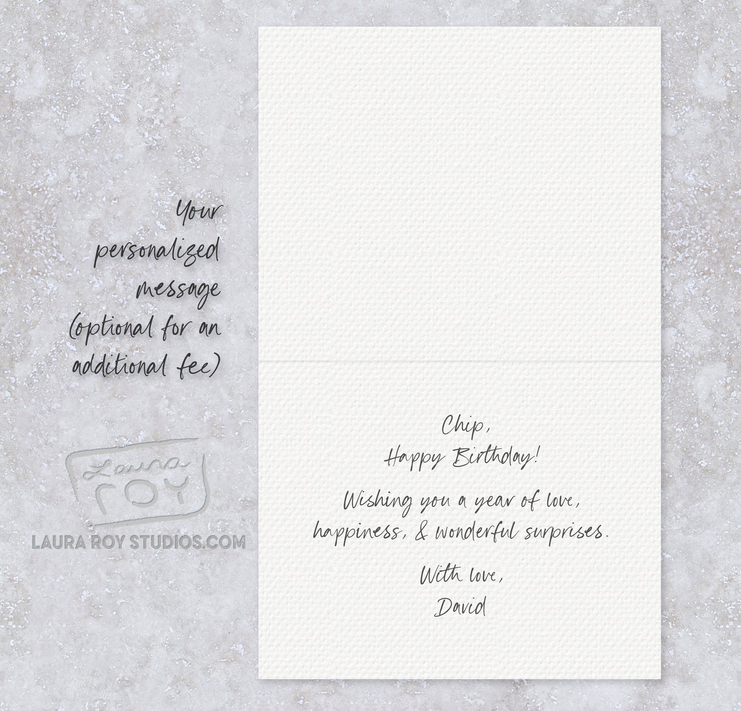 Personalized Trio of Cake Slices Birthday Card - Fun Watercolor Painting of Three Cake Slices with Candles (Single or Set)
