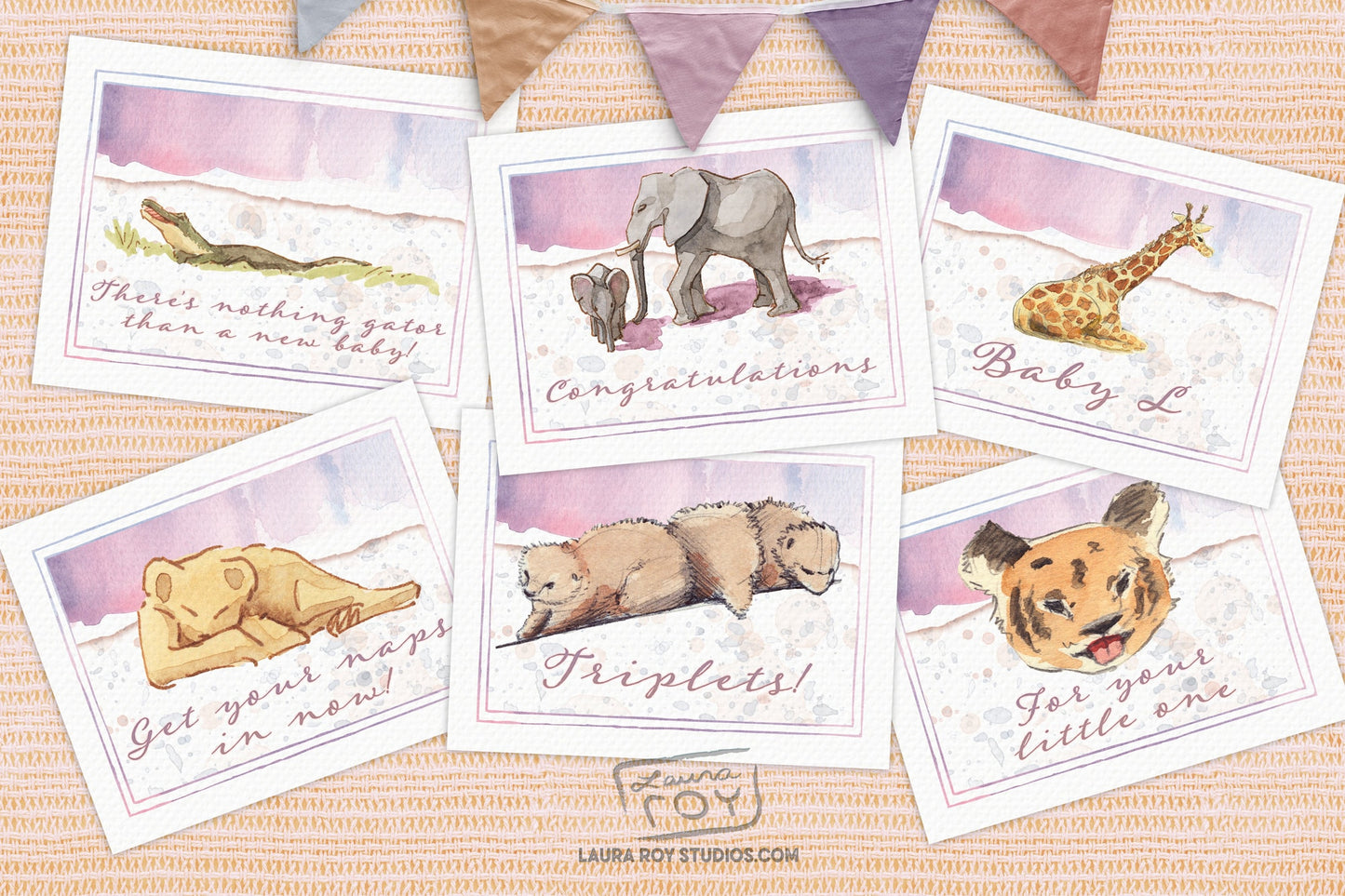 Wild About You Card | Personalized New Baby Card