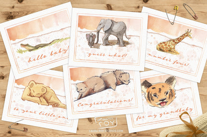 Wild About You Card | Personalized New Baby Card